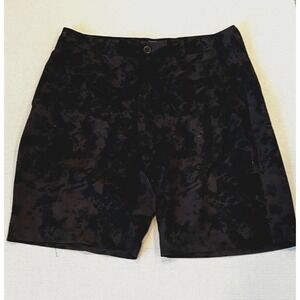 CSG Cargo Shorts‎ Mens 36 Black Camo Champs Sports Gear Ripstop Durable Hiking